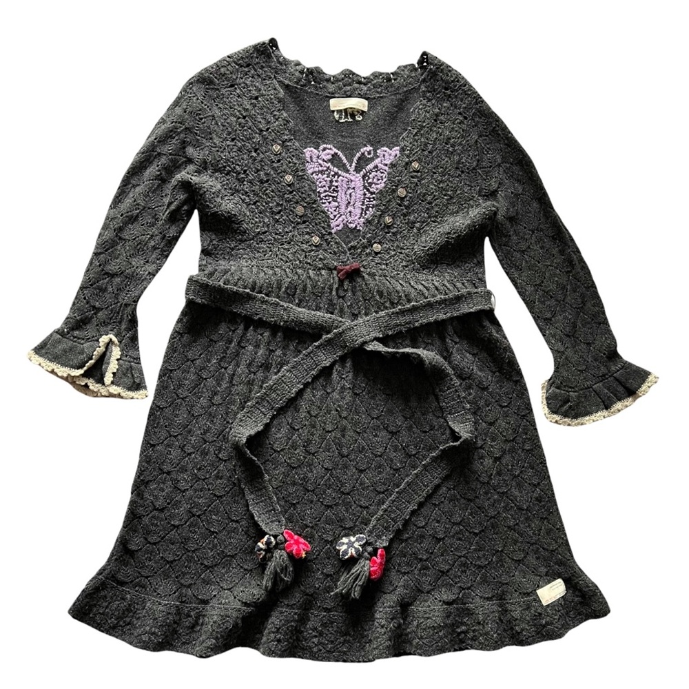 Odd Molly Continental Lambswool Crochet Dress | 2 (M)